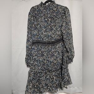 Navy floral dress